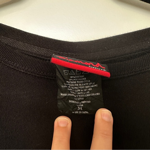 Diamond Supply Co. Black Crewneck Pullover with logo - Picture 3 of 6